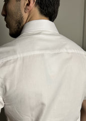 Camisa Slim Fit De Mangas Curtas Em Oxford Responsável