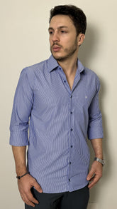 Camisa Masculina Fibra de Bambu Listrada