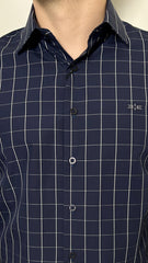 Camisa Slim Fit Em Algodão Mercerizado