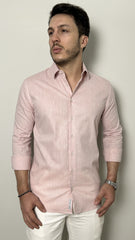Camisa Masculina Slim em Linho