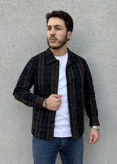 Jaqueta Masculina Xadrez em Sarja