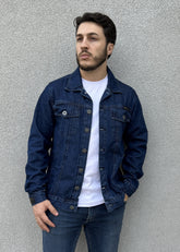 Jaqueta Jeans Masculina Risca de Giz