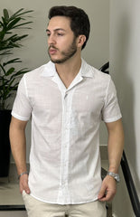 Camisa Masculina Gola Cubana