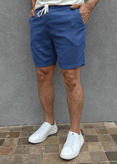 Short Masculino em Linho com Amarração