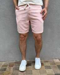 Short Masculino em Linho com Amarração