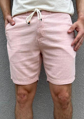 Short Masculino em Linho com Amarração