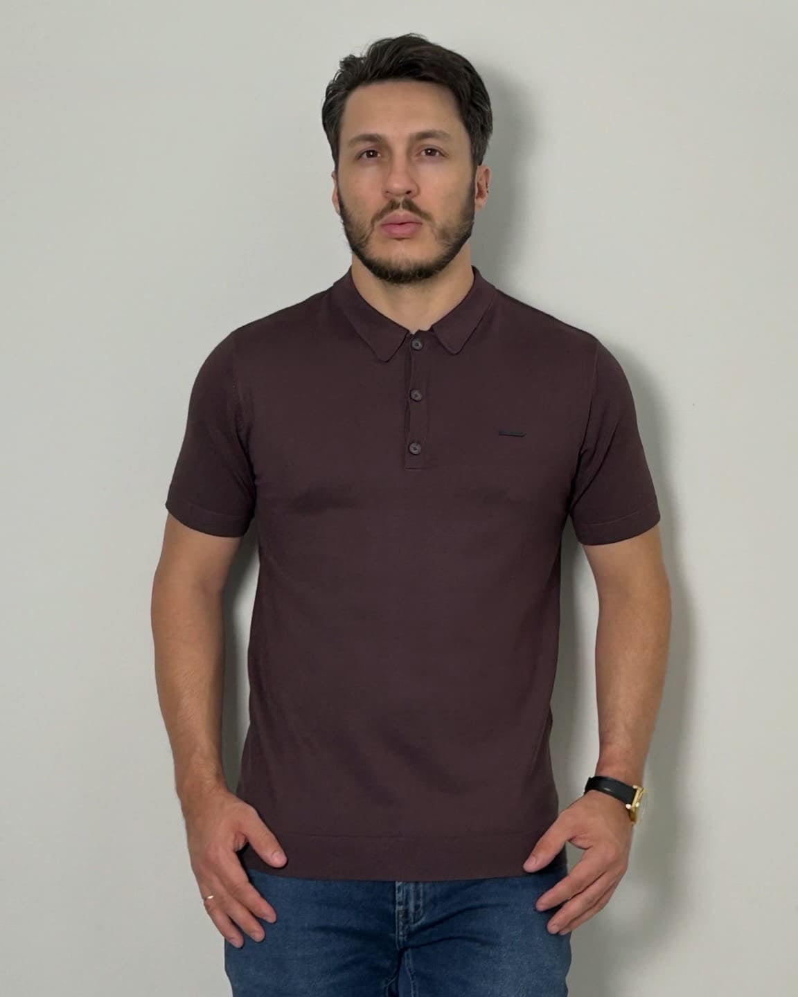 Polo em Tricot Slim Masculina