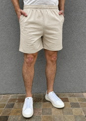 Short Masculino com Textura Em Linho