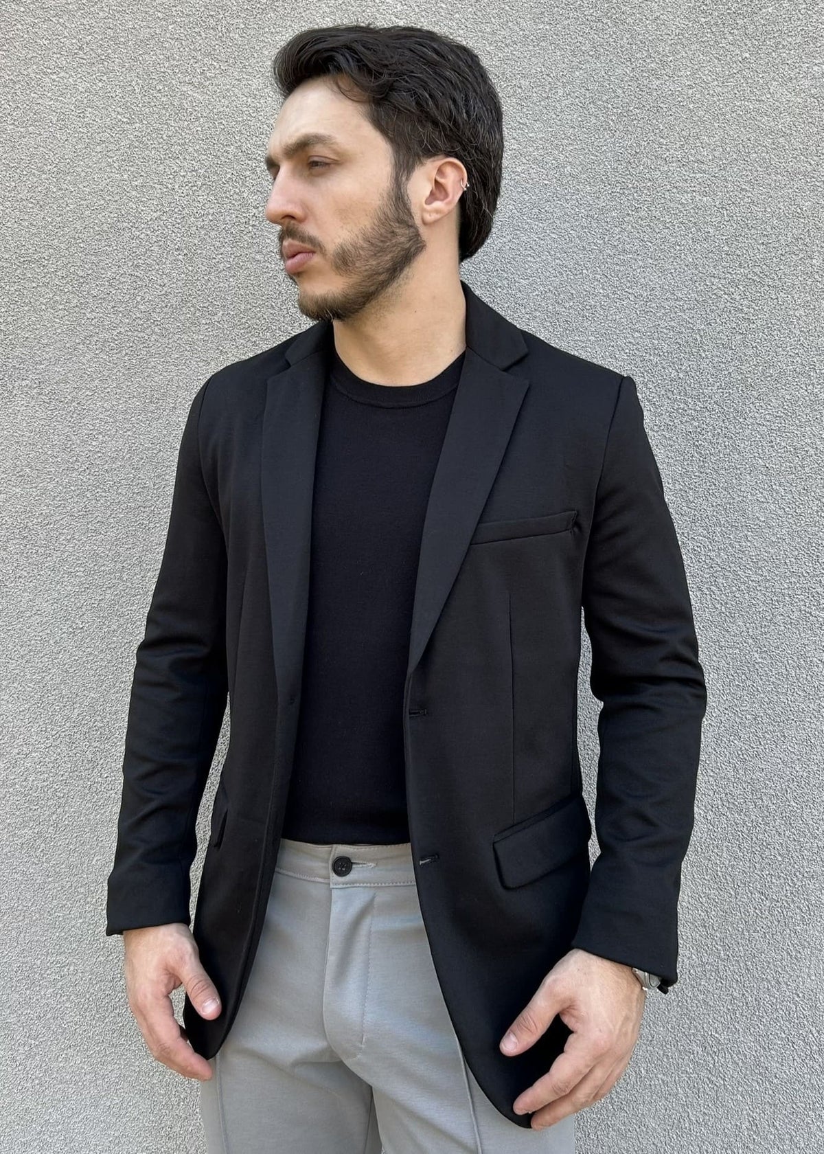 Blazer Masculino Slim em Malha