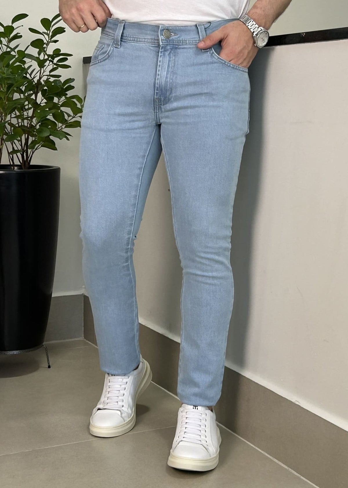 Calça Jeans Masculina Skinny
