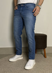 Calça Jeans Masculina Skinny Azul Claro