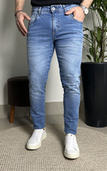 Calça Jeans Masculina Skinny Estonada