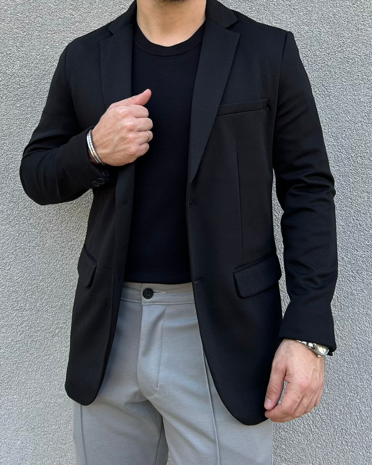 Blazer Masculino Slim em Malha