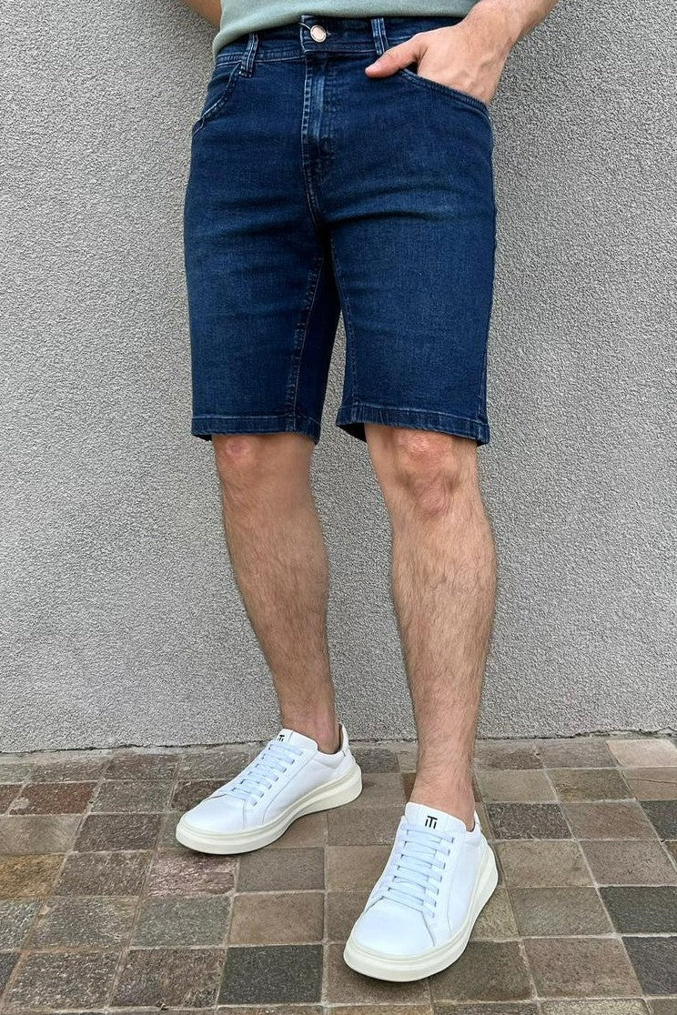 Bermuda Jeans Masculina Slim